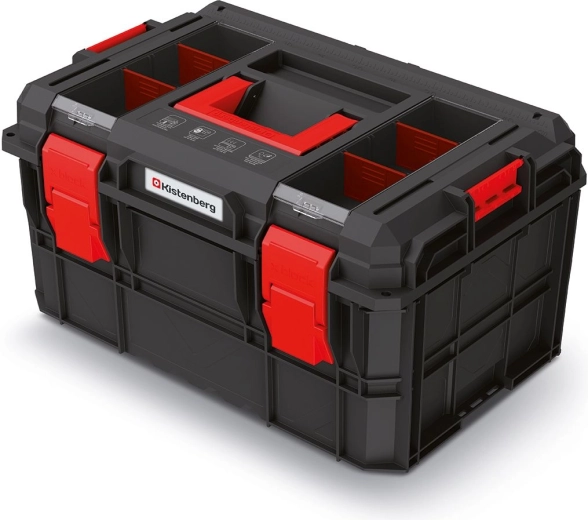 Coffre à outils modulaire X‑BLOCK LOG 546 × 380 × 307 mm, noir