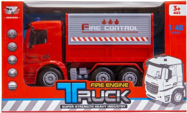 Camion de pompiers à propulsion par friction - 1 pièce