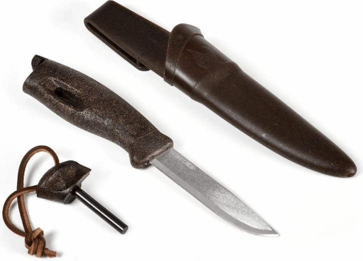 Light My Fire Swedish FireKnife Cocoshell couteau avec allume-feu et étui, marron