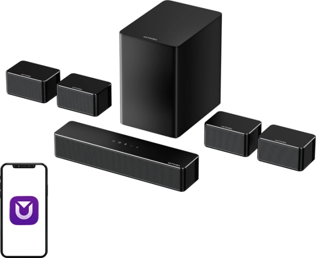 Barre de son ULTIMEA Poseidon D70 avec caisson de basses et surround 7.1