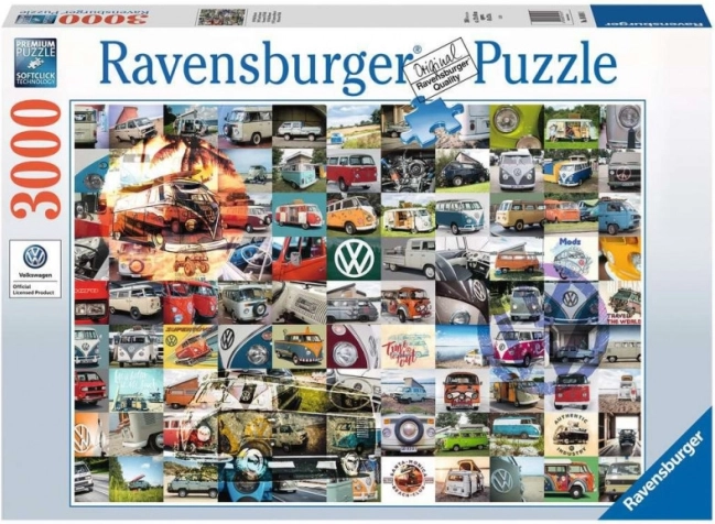 Puzzle Ravensburger 3000 pièces – 99 moments VW Campervan