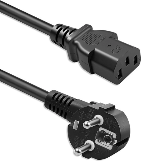 Câble d’alimentation Qoltec Schuko (CEE 7/7) vers IEC C13, 5 m, 3×1,0 mm², cuivre pur