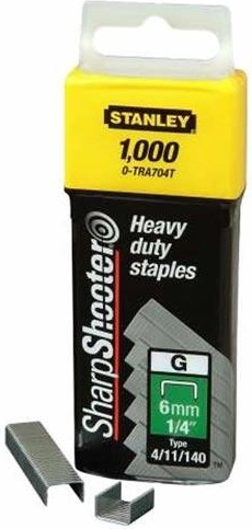 Agrafes STANLEY 10 mm, acier galvanisé (1000 pcs)
