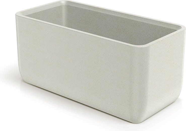 Jardinière MOLTA CASE 80 cm – bac à fleurs en plastique sable