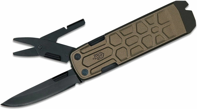 Gerber Lockdown Slim Pry couteau de poche multifonction bronze 6,4 cm, aluminium, 7 outils