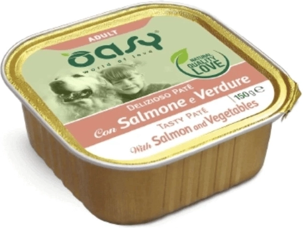 Oasy Tasty Paté Adult saumon et légumes 150 g
