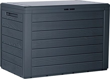 Coffre de jardin 190 l anthracite WOODEBOX
