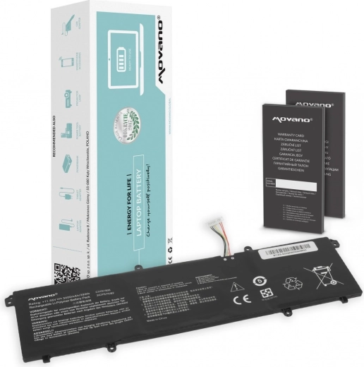 Batterie Movano C31N1905 pour ASUS VivoBook S14/S15 (3400 mAh, 39 Wh)