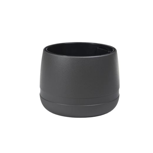 Pot de fleurs Lamela KOMA Waza 42 cm anthracite avec insert