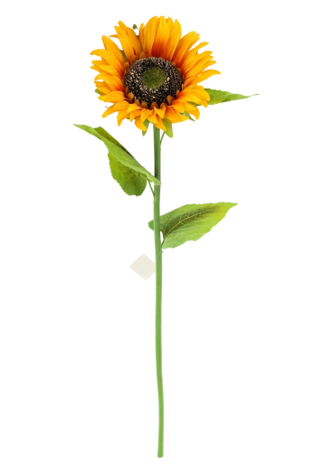 Branche décorative artificielle avec tournesol 80 cm