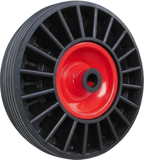 Roulette pleine en métal pour diable 250 mm, moyeu 20 mm