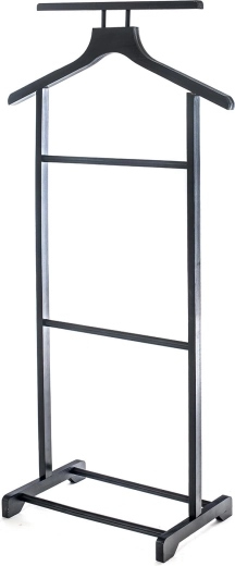 Valet muet en bois foncé 49 × 99 cm