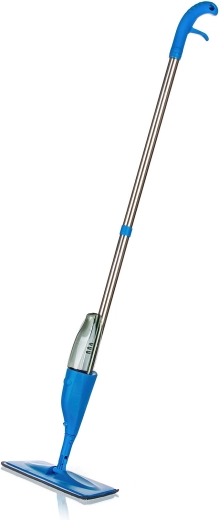 Serpillière spray avec réservoir 350 ml en microfibre, bleu