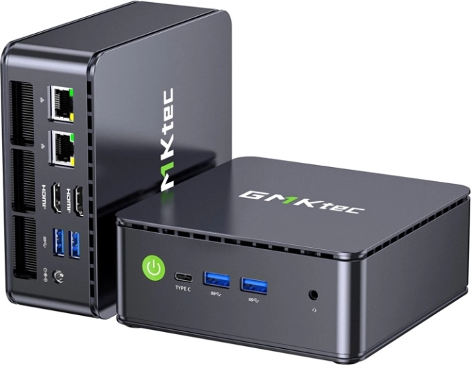 Mini PC GMKtec G11 avec AMD Ryzen Embedded R2514, 16 Go de RAM, SSD 512 Go et Windows 11 Pro