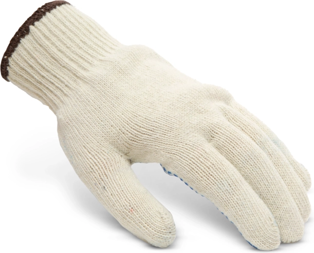 Gants de travail en coton antidérapants à pois XL