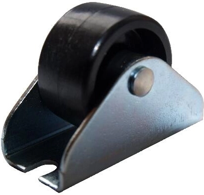 Roulette fixe pour meuble 50 mm, plastique et métal, 20 pièces