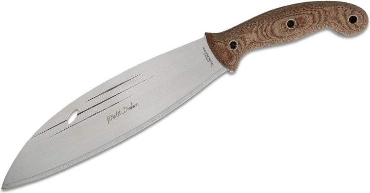Condor Primitive Bush Mondo couteau d’extérieur 25,4 cm, marron, Micarta, étui en cuir