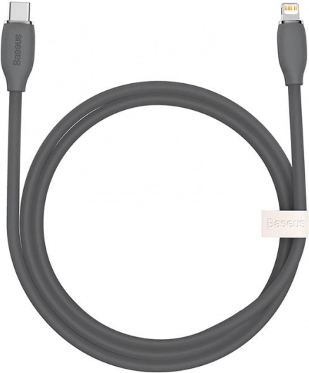 Baseus câble de charge rapide en silicone USB-C vers Lightning 20 W 1,2 m noir