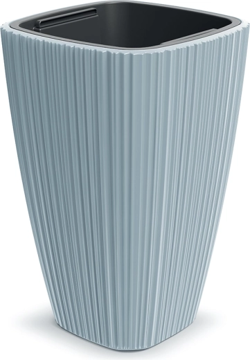 Cache-pot Oro 39 cm gris clair avec insert