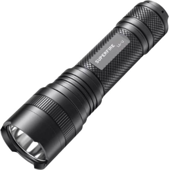Lampe torche Superfire 1480 lm avec USB‑C et portée de 330 m