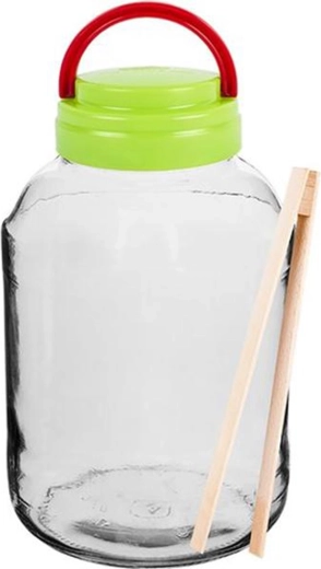 Bocal pour marinades avec couvercle et pince 3 l