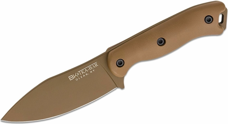 KA-BAR Becker Nessmuk couteau universel 11 cm, brun sable, Zytel, étui polymère