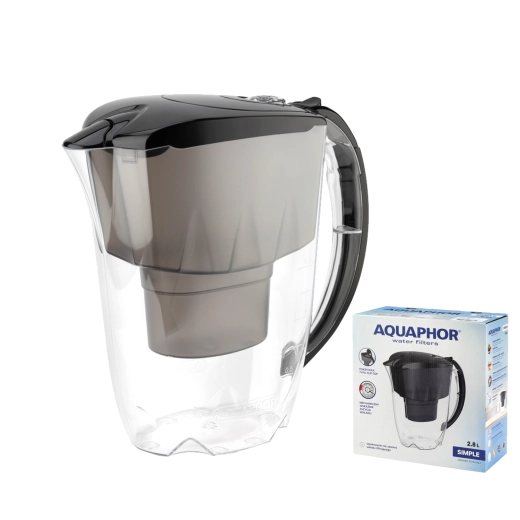 Aquaphor Simple pichet filtrant 2,8 l – noir