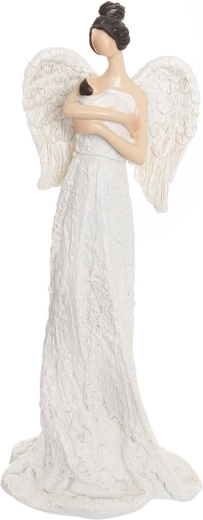 Ange en céramique blanc