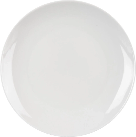 Assiette plate pour enfant en porcelaine 21 cm blanche
