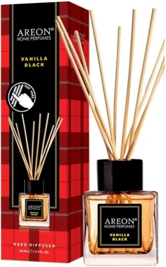Diffuseur à bâtonnets Areon AH Parfum Sticks Vanilla Black 50 ml
