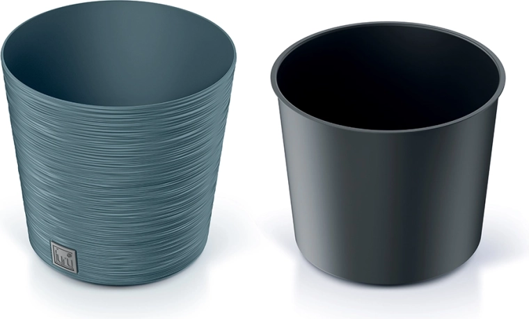 Pot de fleurs Furu Round 30 cm – bleu scandinave