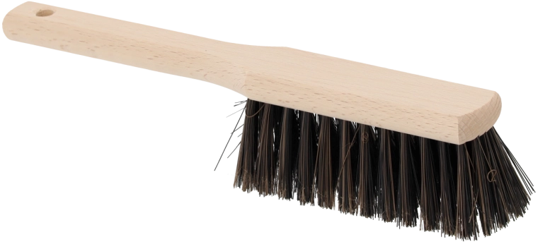 Balayette manuelle en bois naturel 30 cm