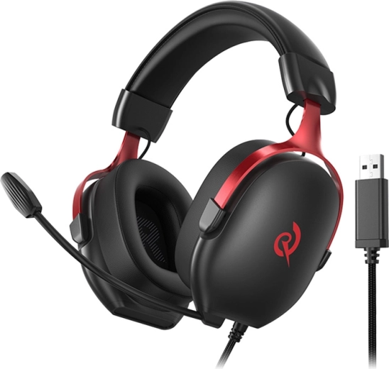 Casque gaming QCY Heroad VN200 noir‑rouge