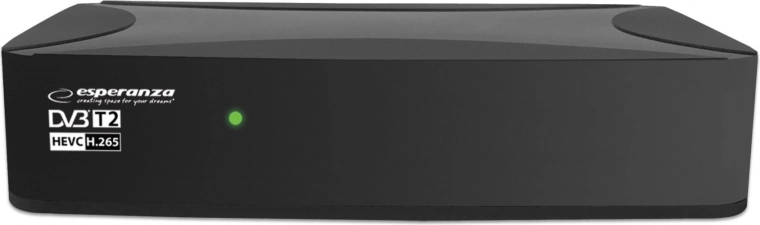 Décodeur numérique terrestre Esperanza DVB-T2 avec H.265/HEVC