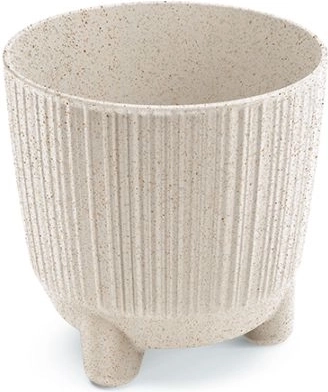 Cache-pot Ryfo N Eco Wood 10,7 cm blanc