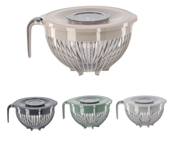 Bol de cuisine Linea 3 l avec couvercle et poignée