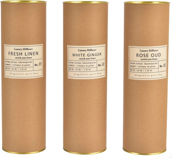 Diffuseur d’arômes à bâtonnets en tube kraft 100 ml (mix de 3 variantes)