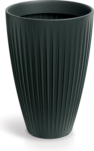 Pot de fleurs Latia Round High 40 cm anthracite