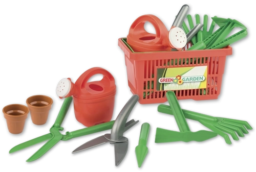 Ensemble de jardinage dans un panier pour enfants Androni, 9 pièces