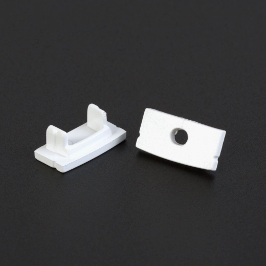 Embout pour profilé LED en aluminium 41010 - 2 pièces – Blanc