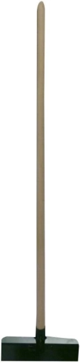 Grattoir à glace avec manche en bois 130 cm, tête métallique 330 × 110 mm