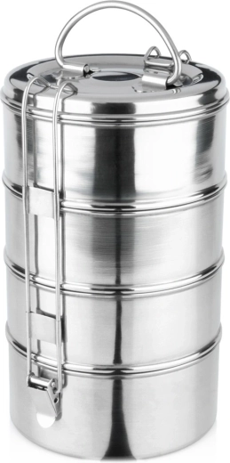 Gamelle en acier inoxydable à 4 étages Vilde 4×900 ml