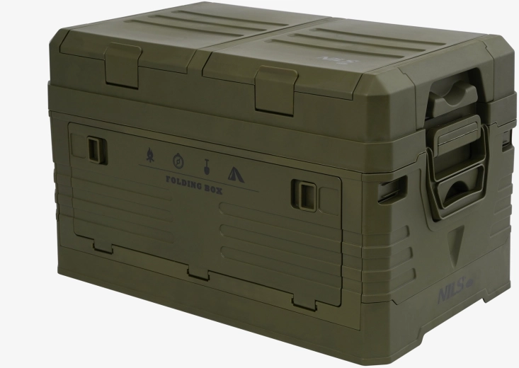 Boîte de rangement pliante avec couvercle NILS Camp 42 l verte