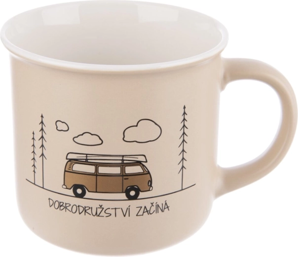 Tasse en porcelaine Voyage 0,4 l beige