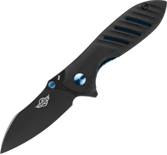 Oknife Mini Drever couteau de poche noir 6,4 cm avec manche G10