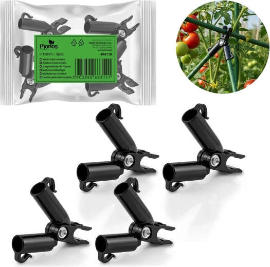 Colliers suspendus type A pour tiges 11 mm, 4 pcs – noir