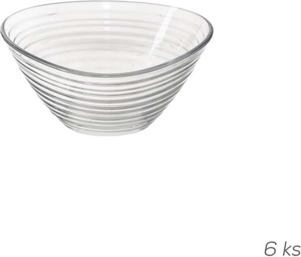 Petite coupelle en verre Derin triangulaire 6,9 × 6,9 cm, 6 pcs