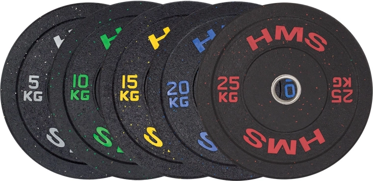 Disque bumper olympique HMS 5 kg