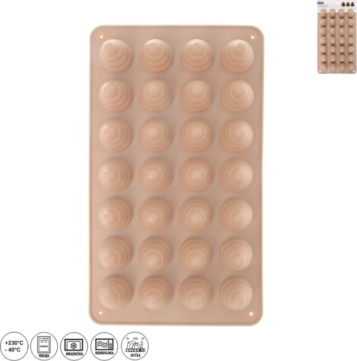 Moule en silicone alvéoles d’abeille (28 pcs) beige
