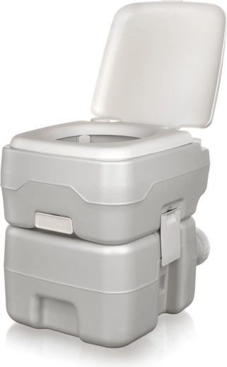 Toilette chimique portable 20 l / 14 l, gris
